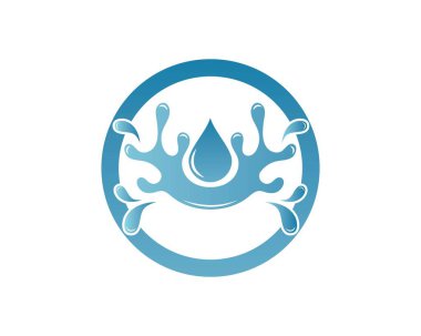 Su Splash logo simge illüstrasyon tasarım