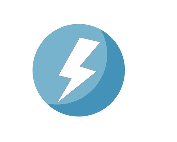 Flash power thunder illustration vector — Stock Vector