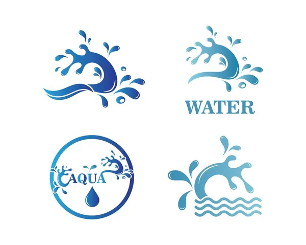 Wasser Spritzen Logo Symbol Illustration Design — Stockvektor