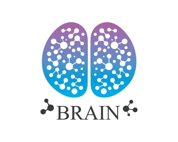 Brain Logo vector icoon Sjabloon illustratie — Stockvector