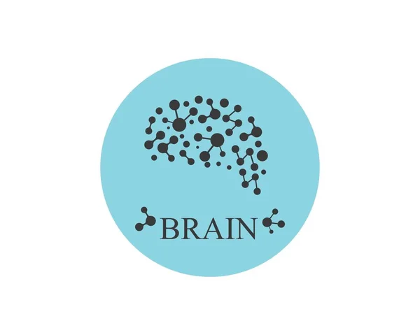 Brain Logo vector icoon Sjabloon illustratie — Stockvector