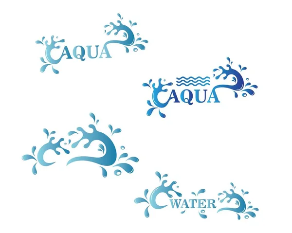 Дизайн иконки логотипа Water Splash — стоковый вектор