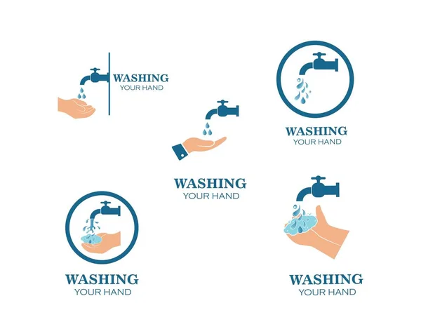 洗手标志图标矢量设计 — 图库矢量图片