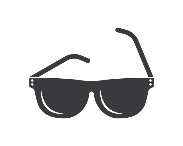 Solglasögon logotyp ikon vektor illustration design — Stock vektor