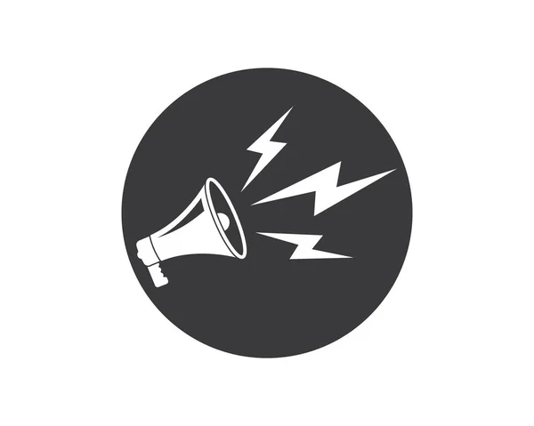Głośnik ikona logo megaphone projekt wektor — Wektor stockowy