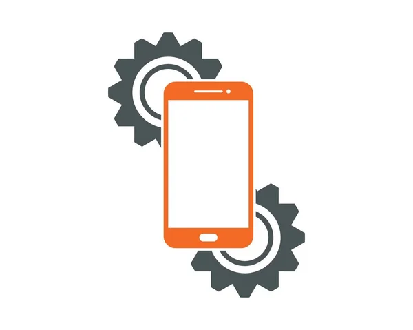 Smartphone Reparatur Logo Symbol Illustration Design — Stockvektor