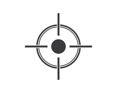 hedef logo simgesi vektör şablonu