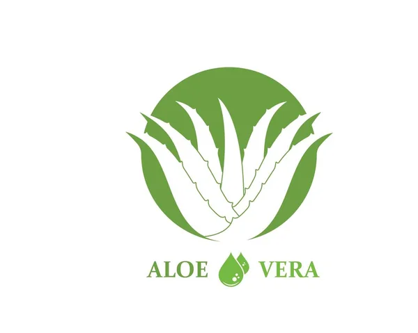 Aloevera logo ikona Vektor návrh ilustrace — Stockový vektor