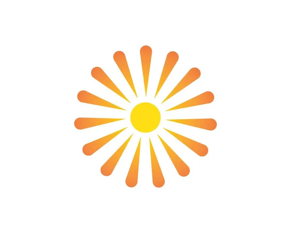 Векторная иконка логотипа солнца — стоковый вектор