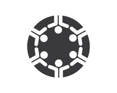 Topluluk, ağ ve sosyal simge tasarım vektörü