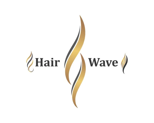 Hair wave icon vector illustratin design symbol of hairstyle and — Stock Vector