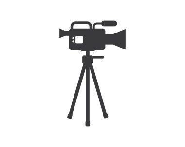 film, film kaydedici logo simgesi sanayi film vektör illustrati