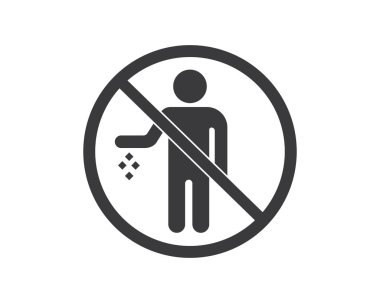 çöp kutusu lgo vektör illüstrasyon tasarım simgesi