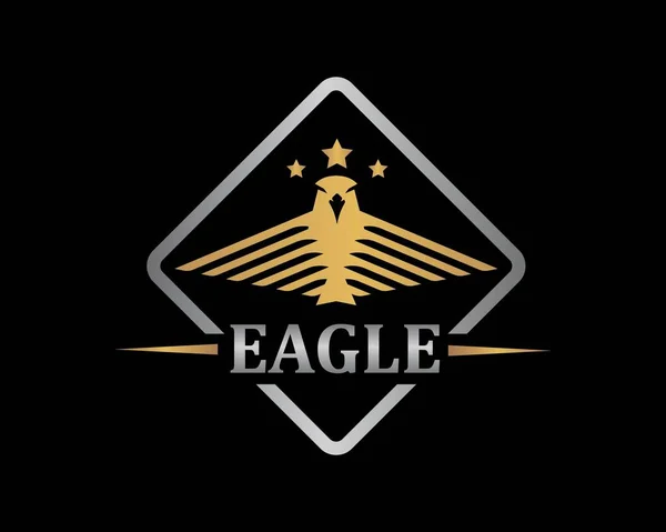 Faucon aigle oiseau modèle de logo vecteur — Image vectorielle