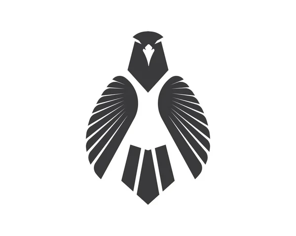 Halcón águila pájaro logotipo plantilla vector — Archivo Imágenes Vectoriales