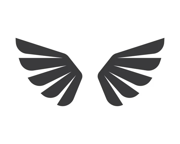 Asa logotipo símbolo ícone vetor ilustração —  Vetores de Stock