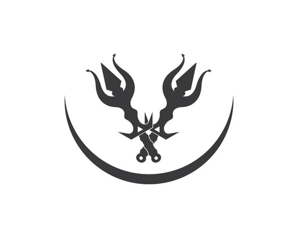 Trident Logo Template vector icon illustration 