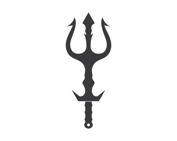 Trident Logo Template vector icon illustration 