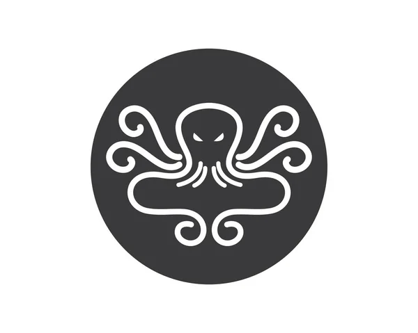 Векторная иллюстрация логотипа осьминога — стоковый вектор