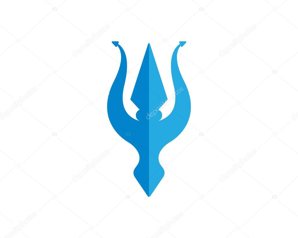 Trident Logo Template vector icon illustration design