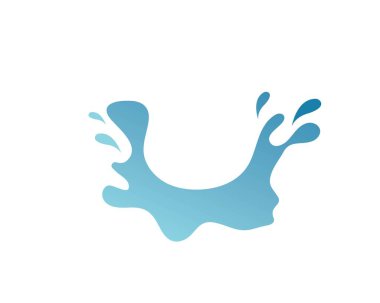 Su Splash logo simge illüstrasyon tasarım