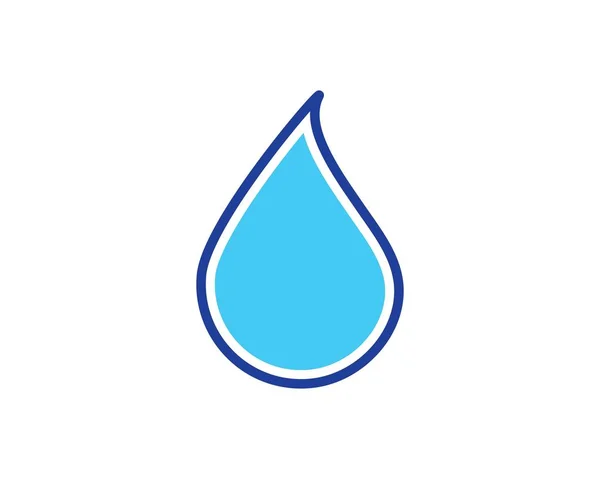 Agua gota logotipo plantilla vector ilustración — Vector de stock