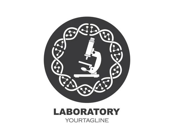 Icono de laboratorio logotipo vector ilustración diseño — Archivo Imágenes Vectoriales
