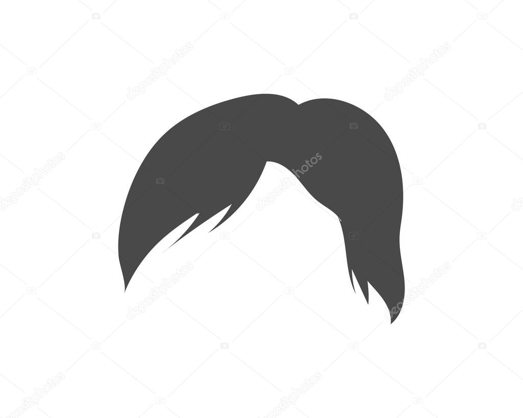 man hairstyle element icon vector illustration