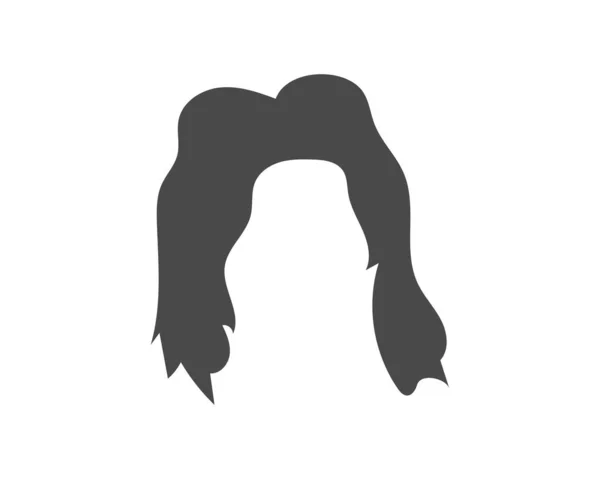 Mulher penteado elemento ícone vetor ilustração design — Vetor de Stock
