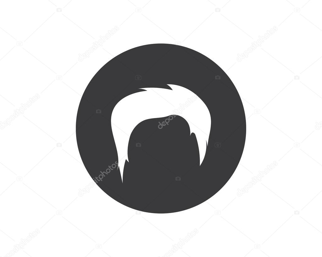 man hairstyle element icon vector illustration