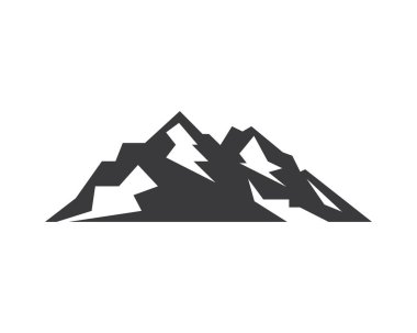 High Mountain simgesi Logo vektör illüstrasyon tasarımı