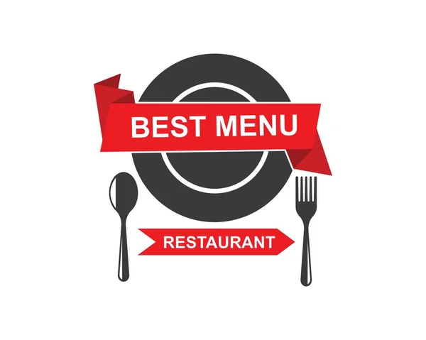 Icono del restaurante logo vector ilustración diseño — Vector de stock