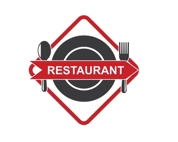 Icono del restaurante logo vector ilustración diseño — Vector de stock