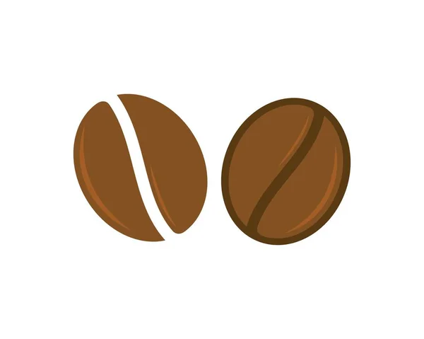 Feijões de café logotipo modelo vetor ícone —  Vetores de Stock