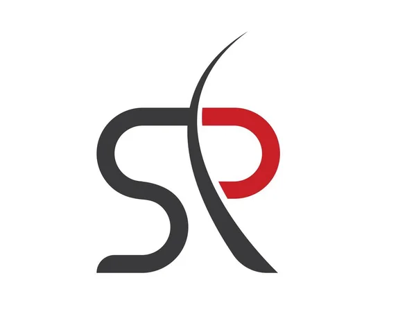 Business corporate SR,SP  letter logo design — Stock Vector
