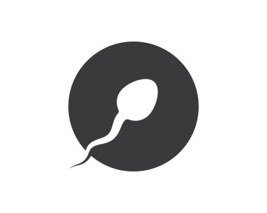 sperm simgesi logo vektör illüstrasyon tasarımı