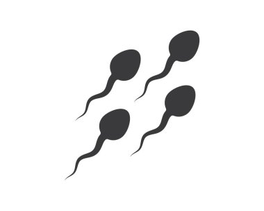 sperm simgesi logo vektör illüstrasyon tasarımı