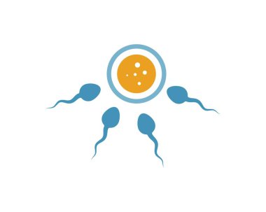 sperm icon logo vector illustration design clipart