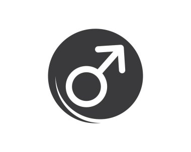 cinsiyet simgesi logo vektör illüstrasyon