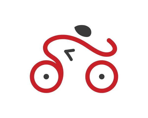 Fahrrad Symbol Logo Vektor Illustration Design — Stockvektor