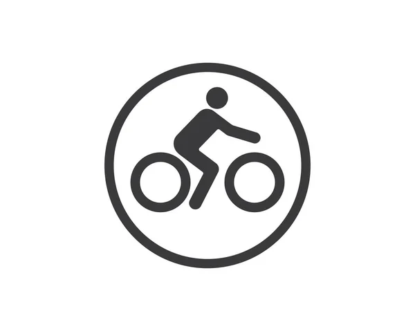 Fahrrad Symbol Logo Vektor Illustration Design — Stockvektor