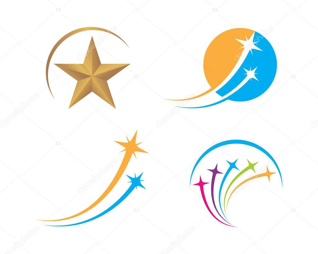 Star faster express logo icon vector illustration design
