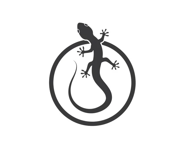 Gecko logo vector icon illustration — Stock Vector