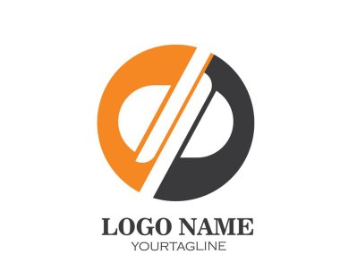 dp harf logo simgesi illüstrasyon vektör