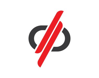 dp harf logo simgesi illüstrasyon vektör