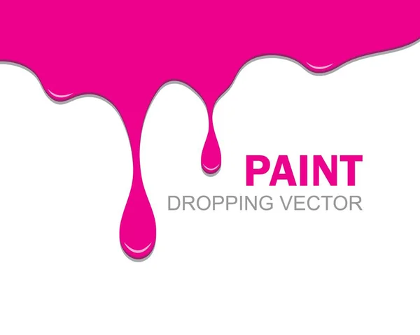 Dropping paint vector illustration background — Stock Vector