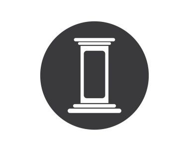 sütun Logo vektör Şablonu illüstrasyon