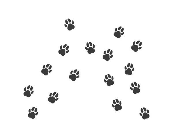 Paw logo icon of pet vector — Stock Vector