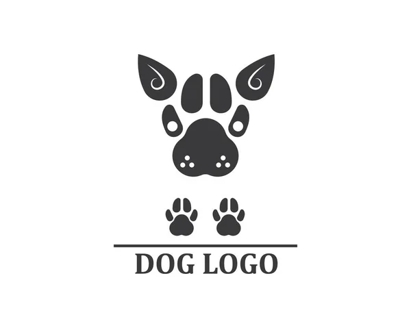 Logotipo da pata ícone do vetor do animal de estimação — Vetor de Stock