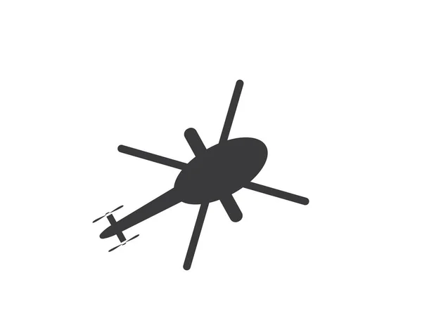 Helicopter logo vector icon illustration design — Stock Vector